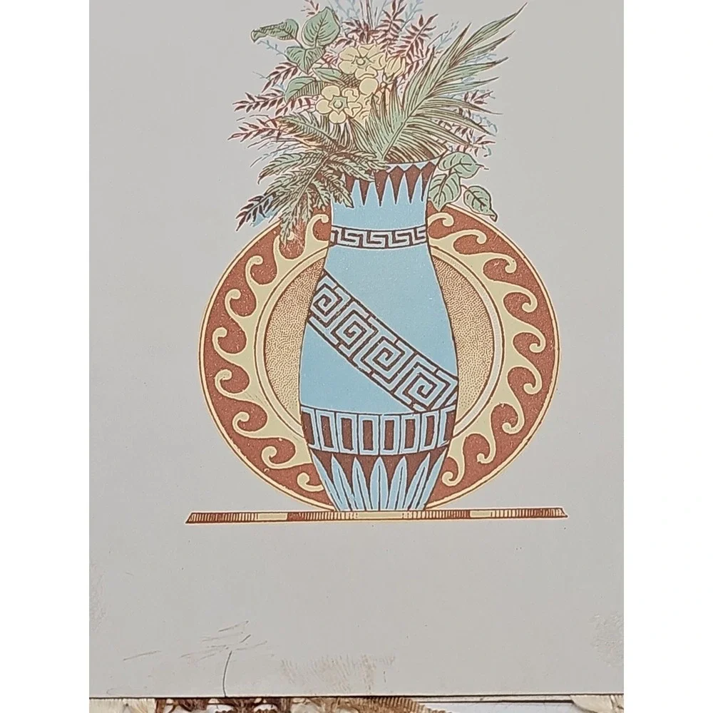 Antique Christmas Card‎ Fringe New Year Lot Of 3